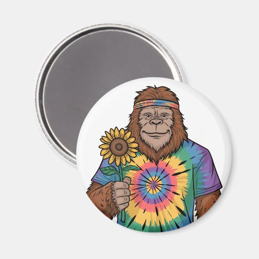 Aimant Hippie Sasquatch (Recto/Verso)