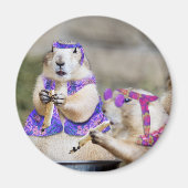 Aimant Hippies Fumeurs du Prairie Dog (Devant)