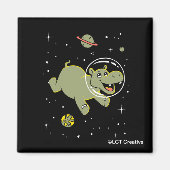 Aimant Hippo Animaux Dans L'Espace (Devant)