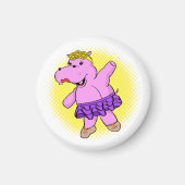 Aimant Hippo Ballerina avec Tutu (Devant)