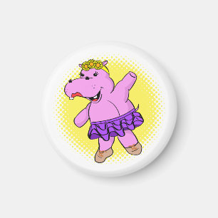 Aimant Hippo Ballerina avec Tutu
