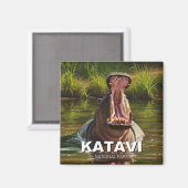 Aimant Hippo dans le Parc national du Katavi Tanzanie (Recto/Verso)