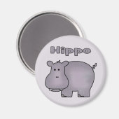 Aimant Hippo mignon (Recto/Verso)