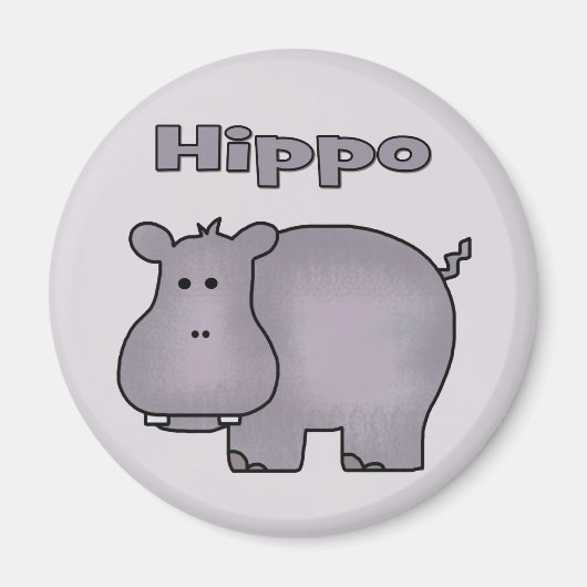 Aimant Hippo mignon (Devant)