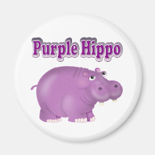 Aimant Hippo pourpre