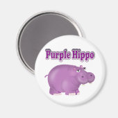 Aimant Hippo violet (Recto/Verso)