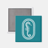Aimant Hippocampe blanc (Recto/Verso)