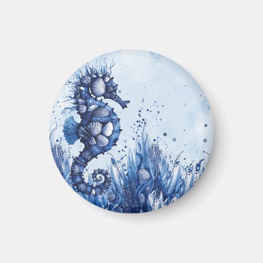 Aimant Hippocampe Coquillages (Devant)
