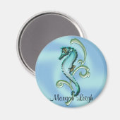 Aimant Hippocampe dans les algues (Recto/Verso)