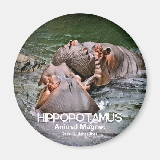 Aimant Hippopotame (Devant)