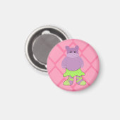 Aimant Hippopotame ballerine (Recto/Verso)