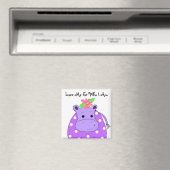 Aimant Hippopotame Cool (In Situ (Lave-vaisselle))