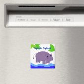 Aimant Hippopotame dans l'eau (In Situ (Lave-vaisselle))