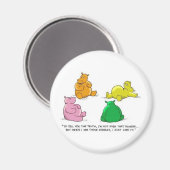 Aimant Hippopotames affamés ! -Magnet (Recto/Verso)