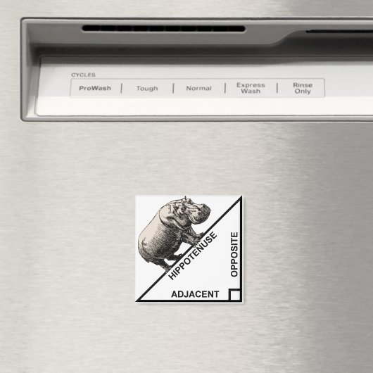 Aimant Hippotenuse Hypotenuse Funny Math Géométrie magnét (In Situ (Lave-vaisselle))