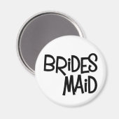 Aimant Hipster Bridesmaid (Recto/Verso)