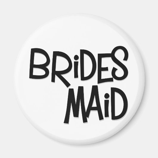 Aimant Hipster Bridesmaid (Devant)