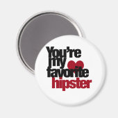 Aimant Hipster favori (Recto/Verso)