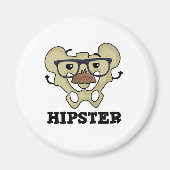 Aimant Hipster Funny Hip Bone Anatomie Pun (Devant)