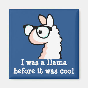 Aimant Hipster Llama