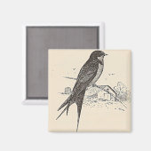 Aimant Hirondelle à la grange (Recto/Verso)