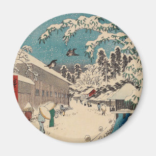 Aimant Hiroshige hiver paysage Japon pays