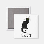 Aimant Hiss Off Cat Funny (Recto/Verso)