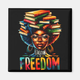 Aimant Histoire de l'enseignant noir Éducation Liberté