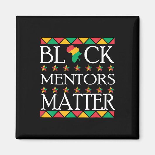 Aimant Histoire des Noirs Mois Mentors Problème Amérique (Devant)