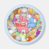 Aimant HISTOIRE DU LIEU - Bleu (Devant)