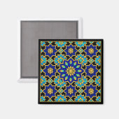 Aimant Histoire du style ottoman Design Bleu  (Recto/Verso)