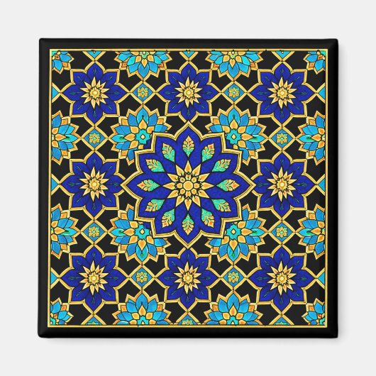 Aimant Histoire du style ottoman Design Bleu  (Devant)