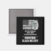 Aimant Histoire noire avec 1ère infirmière afro-américain (Recto/Verso)