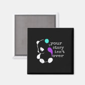 Aimant Histoire pas fini - Semicolon Cadeau Prévention du (Recto/Verso)