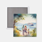 Aimant Histoires de croisière en famille (Recto/Verso)