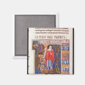 Aimant Historiated initial 'U' représentant Joel (Recto/Verso)