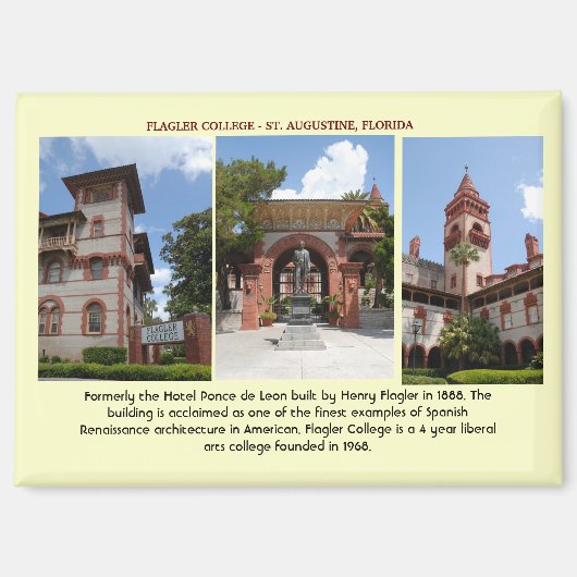 Aimant Historic Flagler College (Recto)