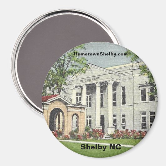 Aimant Historic Shelby NC (Recto/Verso)