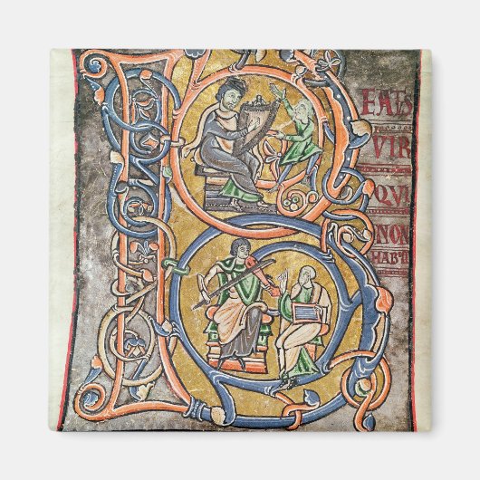 Aimant Historié premier 'B' représentant le roi David (Devant)