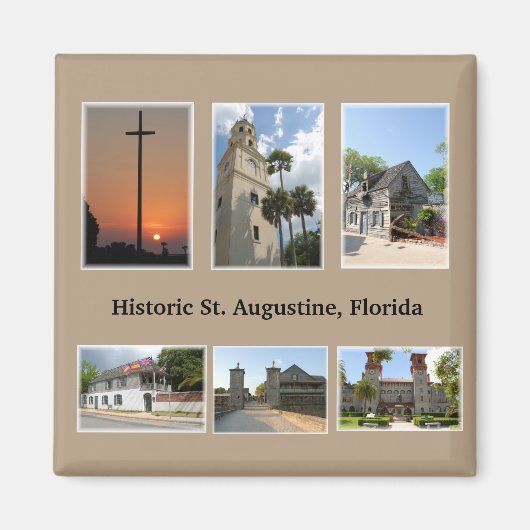 Aimant historique st augustine florida (Devant)