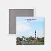 Aimant Historique St.Augustine, phare de Fl. (Recto/Verso)