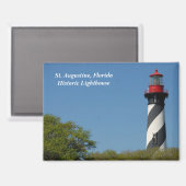 Aimant Historique St Augustine, phare de Floride (Recto/Verso)