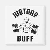 Aimant History Buff Funny George Washington Workout , Sma (Devant)