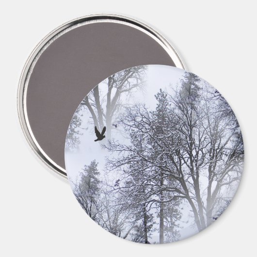 Aimant Hiver Corbeau... (Recto/Verso)