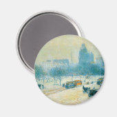 Aimant Hiver en Union Carré par Frederick Childe Hassam (Recto/Verso)