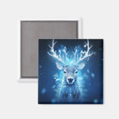Aimant Hiver Majesté - Cerf (Recto/Verso)