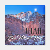 Aimant Hiver Moon Zion National Park Utah (Devant)