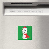 Aimant hiver Westie (In Situ (Lave-vaisselle))