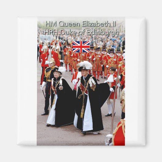 Aimant HM La Reine et le Prince Philip (Devant)
