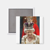 Aimant HM Queen Elizabeth II Platinum Jubilee (Recto/Verso)